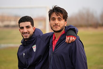 تمرین تیم ملی فوتبال امید در اراک