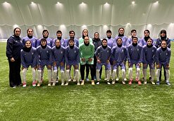 برگزاری تمرین تیم ملی فوتبال بانوان پیش از ديدار برابر ازبکستان