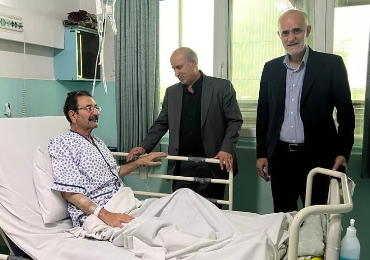 عیادت رئیس و نایب رئیس فدراسیون از سنجابی