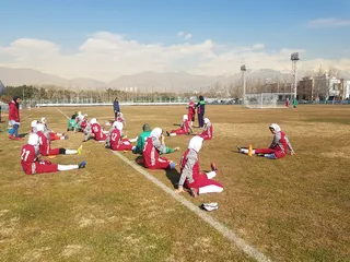تمرین تیم ملی فوتبال دختران زیر 16 سال