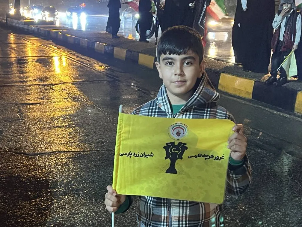 برپایی موکب شهید سپاسی در شب بارانی شیراز