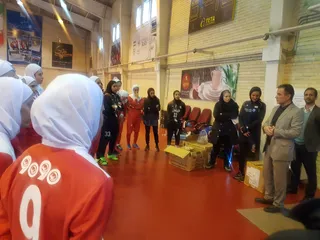 حضور مسئولین فوتسال در تمرین تیم ملی فوتسال بانوان