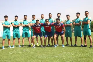 تمرین تیم ملی فوتبال ساحلی