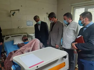 عیادت سراجی از مصدومان نوشهر