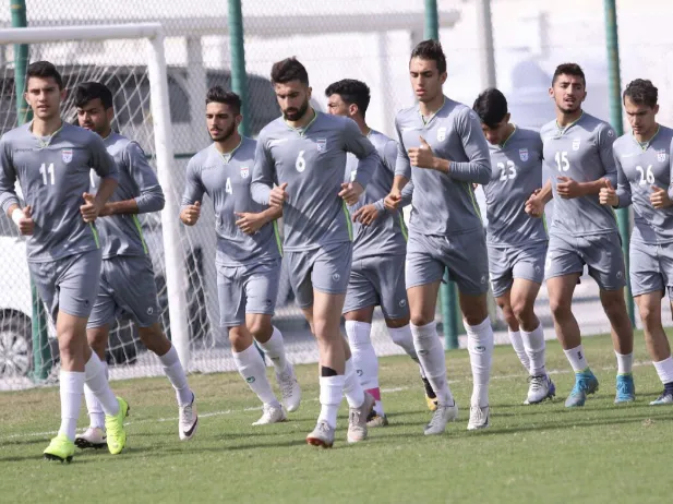 تمرين شاداب اميدها بعد از پيروزى برابر كويت