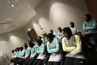 حضور سفیر ایران در قطر در جمع بازیکنان تیم ملی فوتبال بانوان