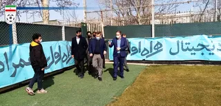 عزیزی خادم در مرکز ملی فوتبال