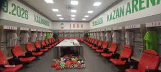گزارش تصویری/ رختکن تیم ملی پیش از بازی با روسیه