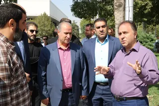 بازدید بازرس کل امور ورزش سازمان بازرسی و رییس فدراسیون فوتبال از مجموعه ورزشی آزادی