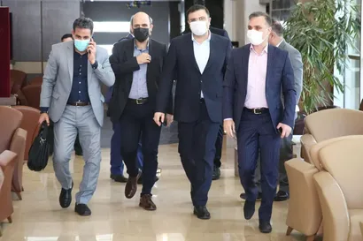 ورود سرپرست فدراسيون فوتبال به مشهد