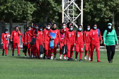 تمرین تیم ملی فوتبال بانوان (۲)