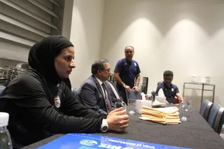 حضور سفیر ایران در قطر در جمع بازیکنان تیم ملی فوتبال بانوان