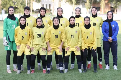 گزارش تصویری/دیدار دوستانه ملی پوشان جوان بانوان برابر منتخب تهران