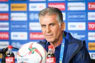 نشست خبری پیش از بازی با ژاپن