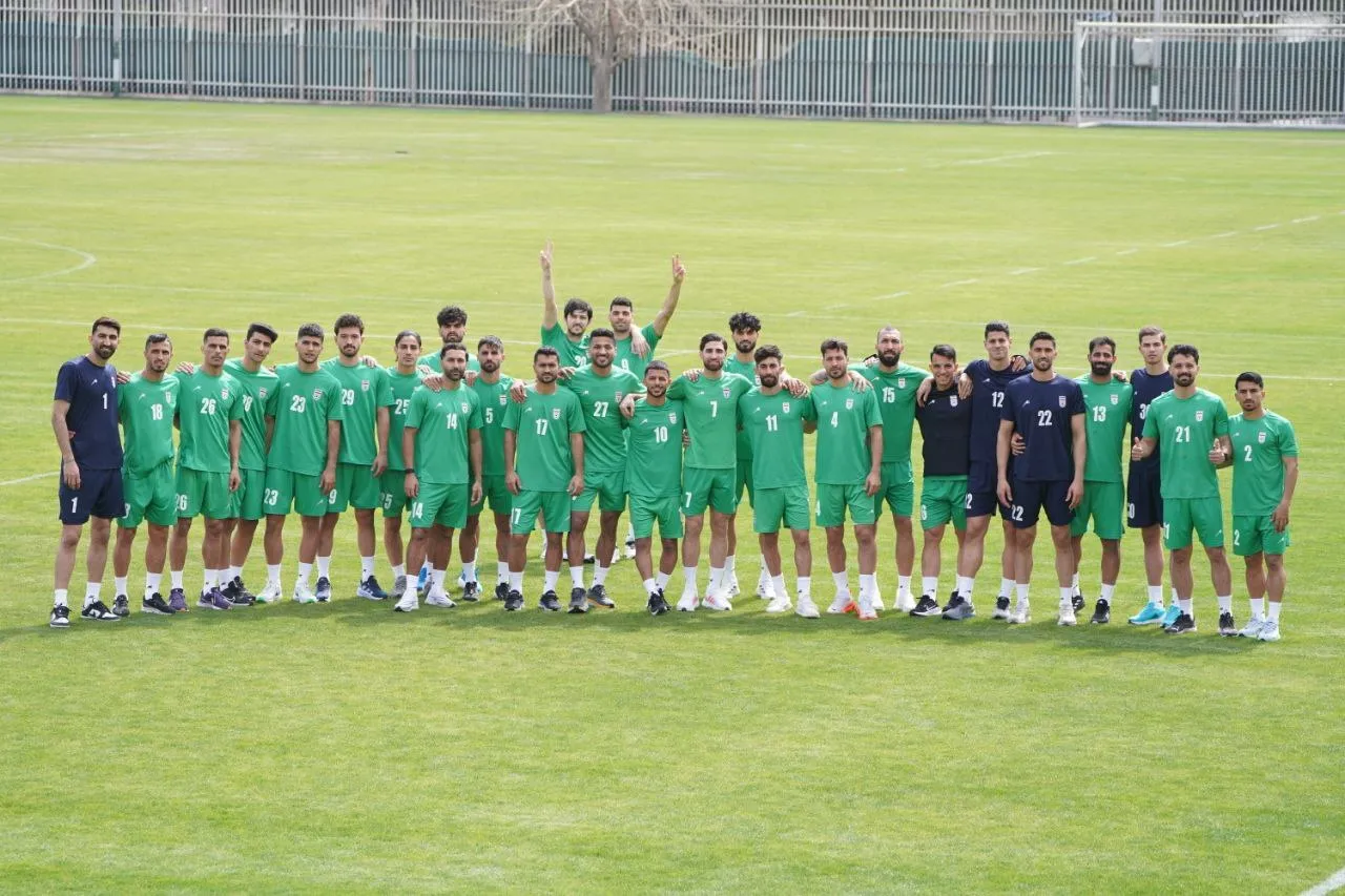تمرین سبک تیم ملی ایران در روز بازی با امارات