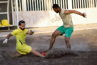 تمرین نیم ملی فوتبال ساحلی