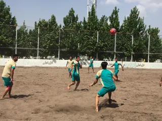تمرین نیم ملی فوتبال ساحلی