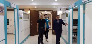 گزارش تصویری بازدید بازیکن سابق تیم ملی فوتبال از مرکز ملی فوتبال