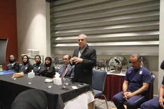 حضور سفیر ایران در قطر در جمع بازیکنان تیم ملی فوتبال بانوان