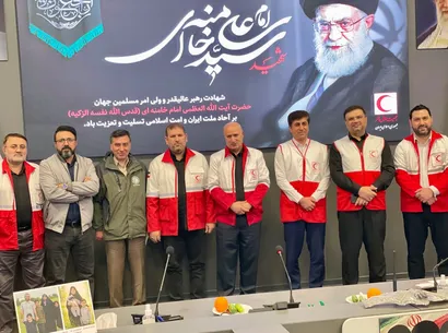تصاویری از حضور رییس و مسئولان فدراسیون در سازمان جمعیت هلال احمر