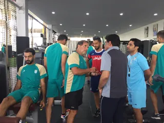 تمرین نیم ملی فوتبال ساحلی