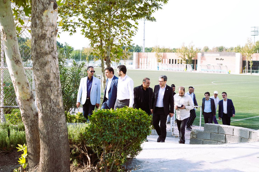 گزارش تصویری/ بازدید معاونین شهرداری  تهران از پروژه سایت فوتبال ساحلی