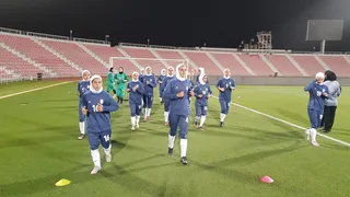 تمرین تیم ملی فوتبال بانوان