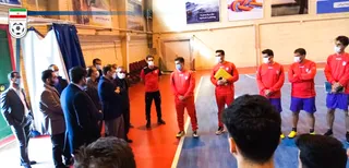 عزیزی خادم در مرکز ملی فوتبال