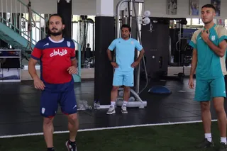 تمرین نیم ملی فوتبال ساحلی