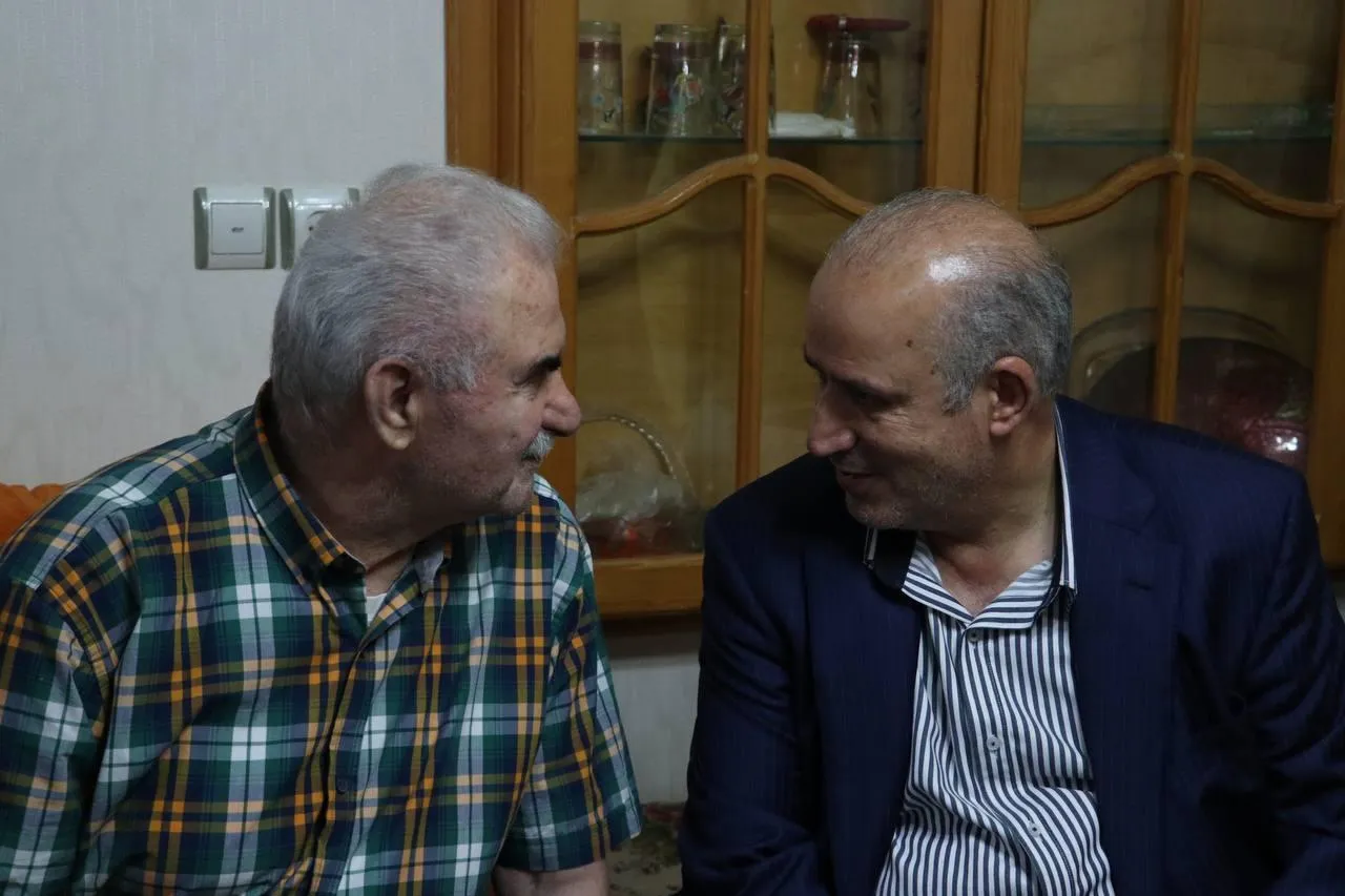 دیدار رئیس فدراسیون با پدر فوتبال گیلان،غفور جهانی و حمید غفاری