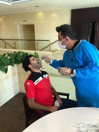 انجام تست کرونا از تیم ملی فوتسال 