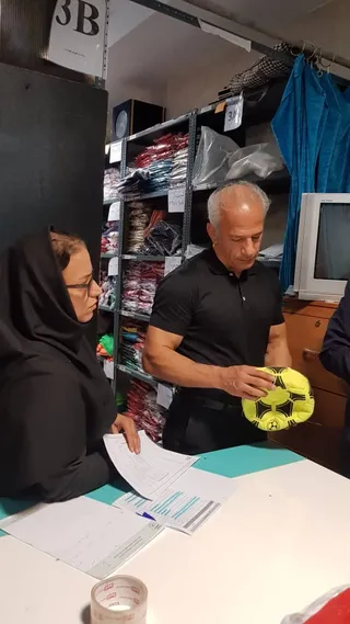 گزارش تصویری بازدید بازیکن سابق تیم ملی فوتبال از مرکز ملی فوتبال
