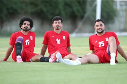 همراه با شاگردان عبدی در مرکز ملی فوتبال ایران