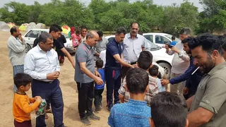 حضور پور موسوی در مناطق سیل زده
