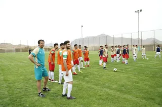 تمرین فوتبال جوانان