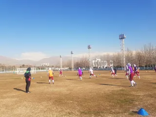 تمرین تیم ملی فوتبال دختران زیر 16 سال
