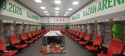 گزارش تصویری/ رختکن تیم ملی پیش از بازی با روسیه