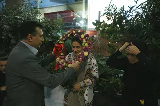 استقبال از ناظمی و فتحی