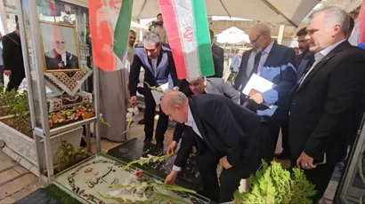 بازدید مسئولان فدراسیون و روسای هیات‌ها از مزار سردار سلیمانی و گلزار شهدای کرمان