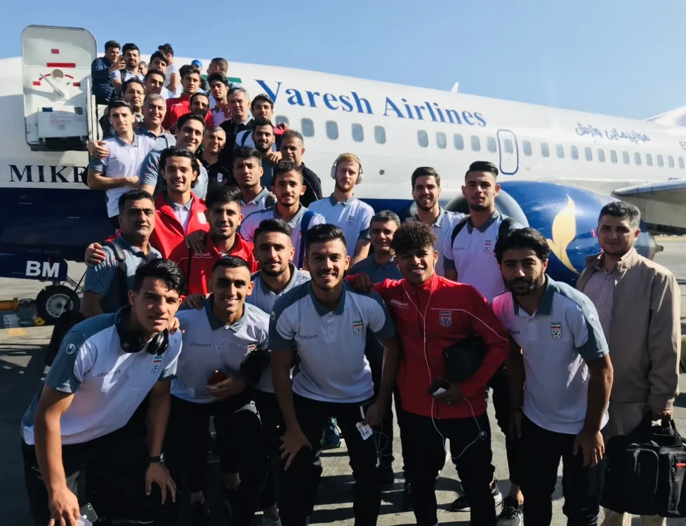 تيم اميد از طريق مشهد راهى تاشكند شد