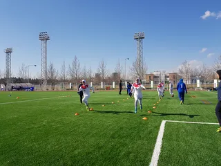 تمرین شاداب دختران 16 سال در مرکز ملی فوتبال
