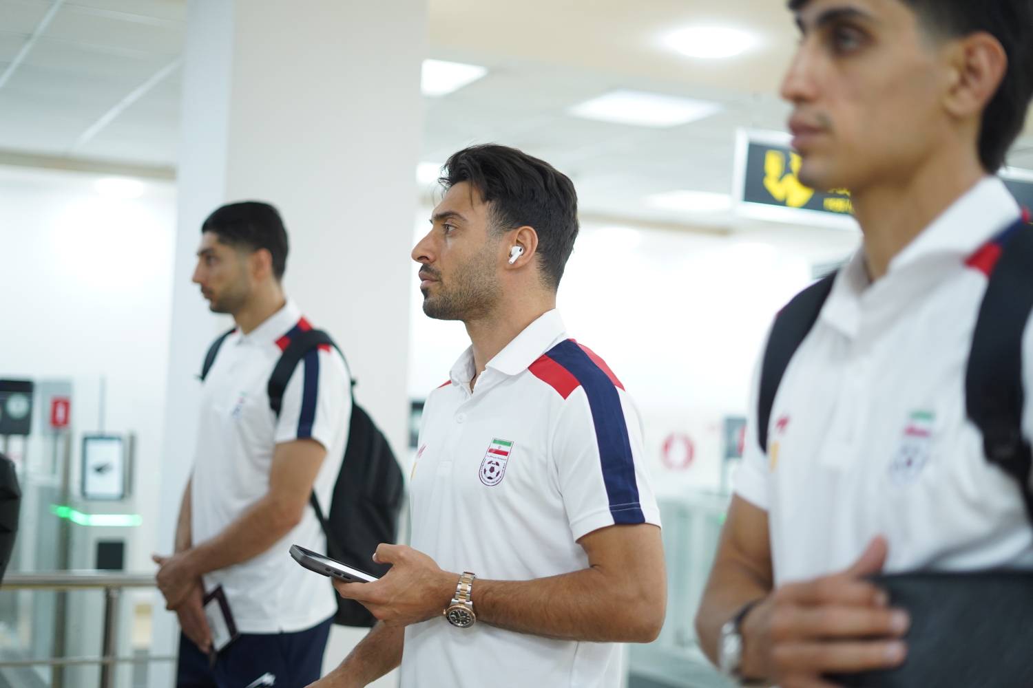 تیم ملی فوتبال ایران وارد تاشکند شد تیم ملی فوتبال ایران وارد تاشکند شد