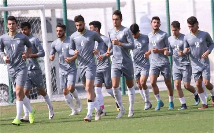 تمرين تيم ملى اميد در مركز ملى فوتبال