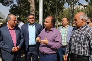 بازدید بازرس کل امور ورزش سازمان بازرسی و رییس فدراسیون فوتبال از مجموعه ورزشی آزادی