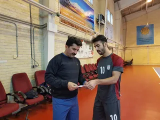 تمرین تیم ملی فوتسال 