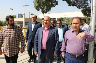 بازدید بازرس کل امور ورزش سازمان بازرسی و رییس فدراسیون فوتبال از مجموعه ورزشی آزادی