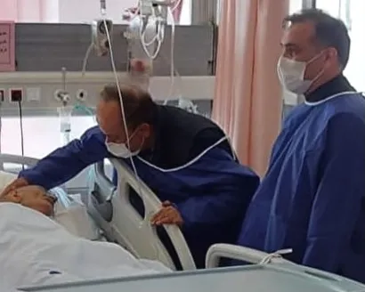 عيادت سرپرست فدراسيون از پيشكسوت و معلم با سابقه فوتبال