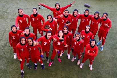 تمرین بدنسازی تیم ملی فوتبال بانوان - 1