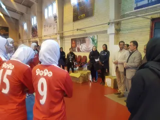 حضور مسئولین فوتسال در تمرین تیم ملی فوتسال بانوان