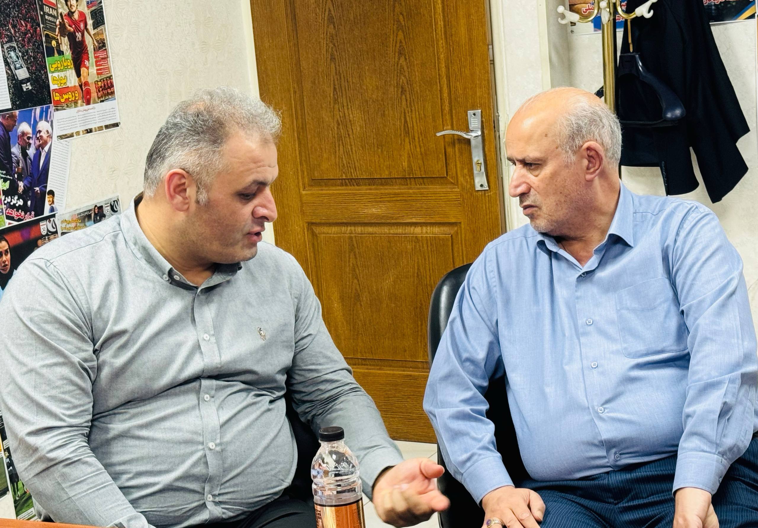 دیدار روسای فدراسیون فوتبال و وزنه‌برداری